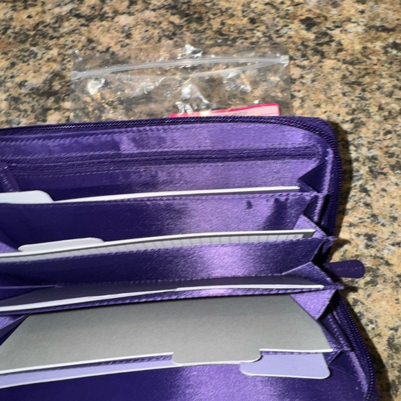 Thirty-One Coupon Save Your Way Clutch Zig Zag Zoom Envelope System New Purple - Picture 2 of 6